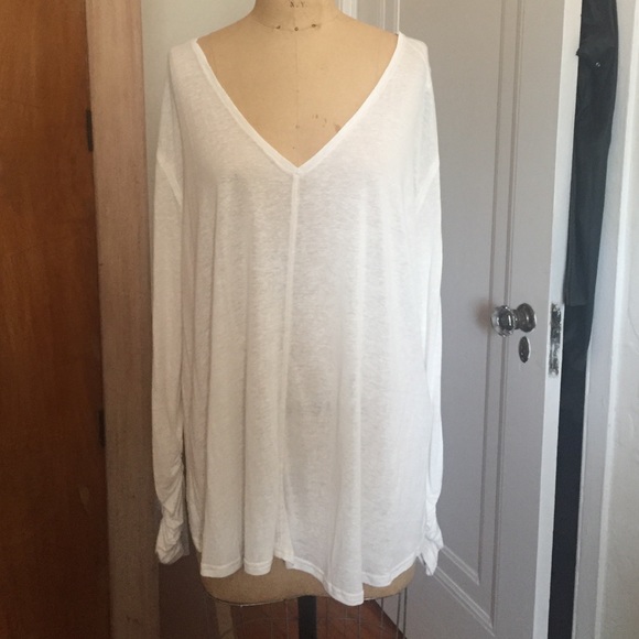 White free people tshirt