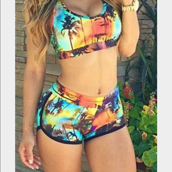 Tropical bathing suit