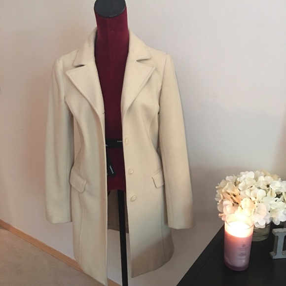 Cream B.P. long pea coat!!
