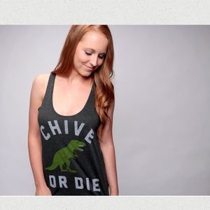 Chive or Die tank top