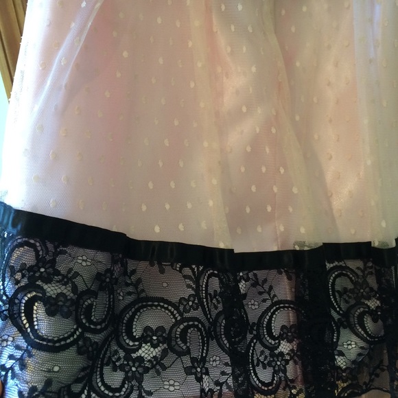 Jessica McClintock Black/Pink Cocktail Dress - Picture 4 of 4