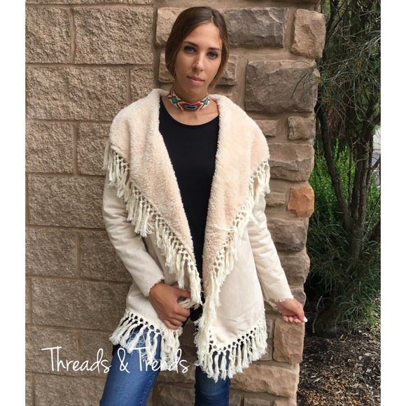Jackets & Blazers - Faux Suede Fringe Jacket