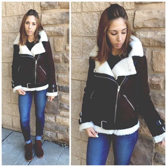 Faux Suede Motto Jacket - Picture 3 of 4