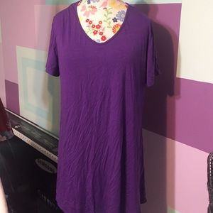 Purple athletic top