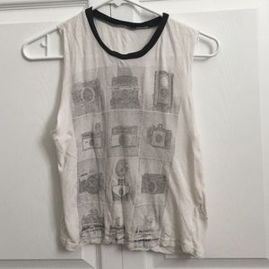 Vintage Camera Muscle Tee Brandy Melville