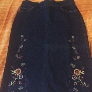 Vintage jean skirt