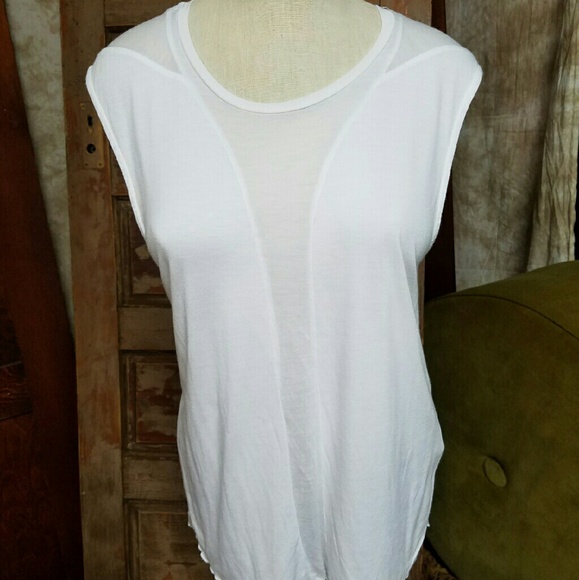 White Sheer Middle Top - Picture 1 of 2