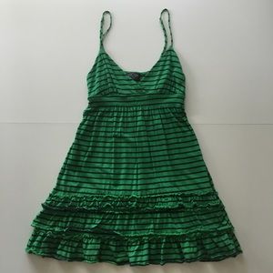 VS Pink striped green and blue sun dress