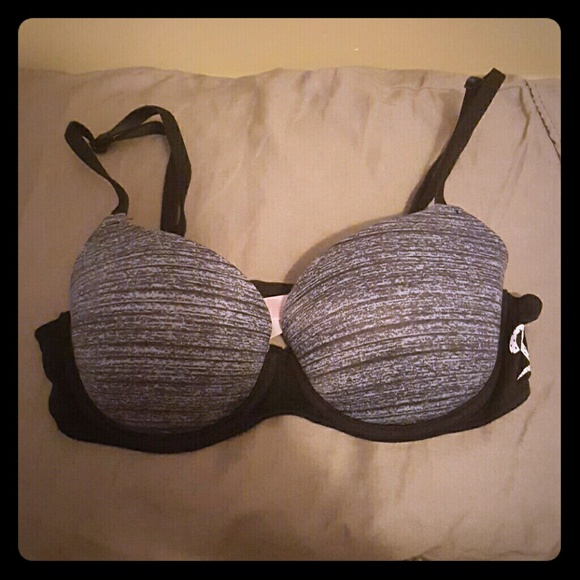 Pink VS  bra in Heathered grey and black