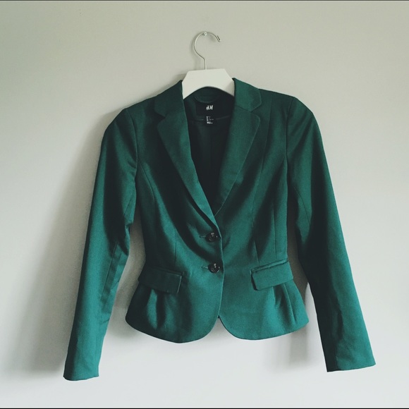 Emerald green blazer