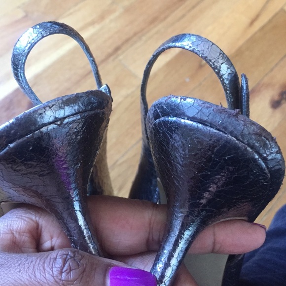 🔥Nine West Crackle-effect Slingback Sandal - Picture 3 of 3