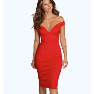 Red Dress from Boohoo store