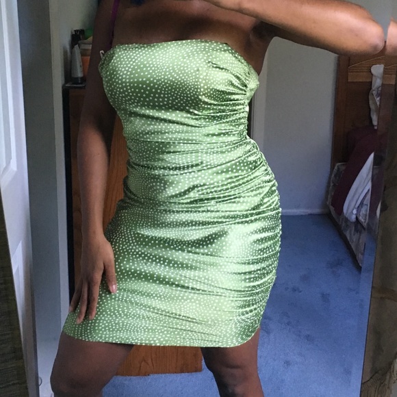 Green Polka Dot Dress - Picture 1 of 4