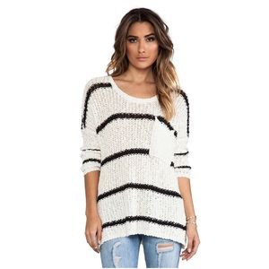 Free People Greenwich Striped Sweater