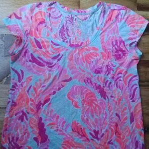 Lilly Pulitzer Linen T Shirt in Love Birds