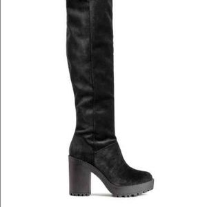 H&M Thigh High Platform Boots