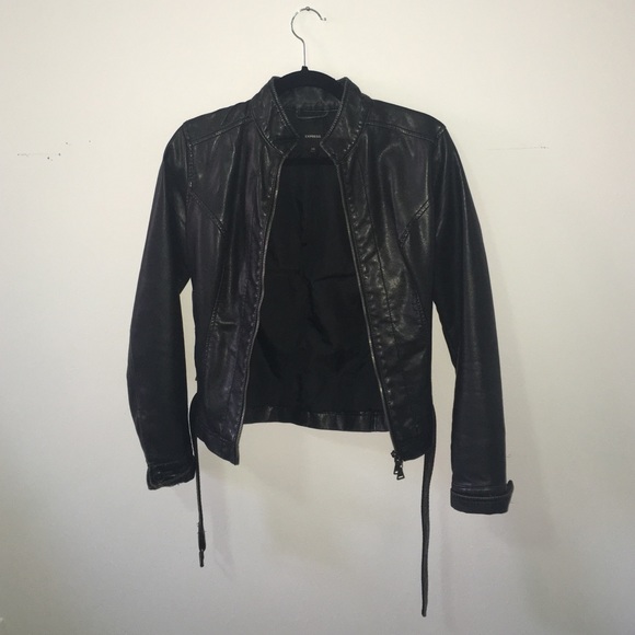 Leather Jacket From Express XS
