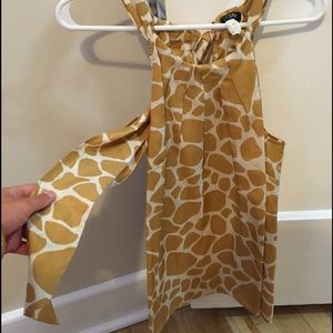 Giraffe Silk Top - JCrew