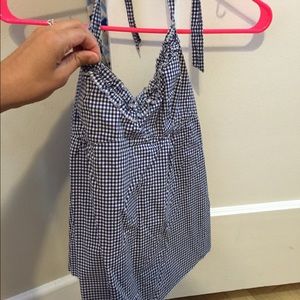 JCrew Gingham Halter