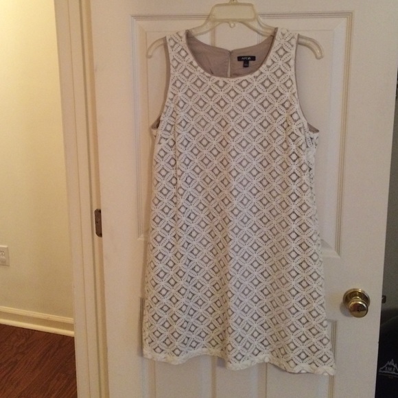 Cream eyelet shift