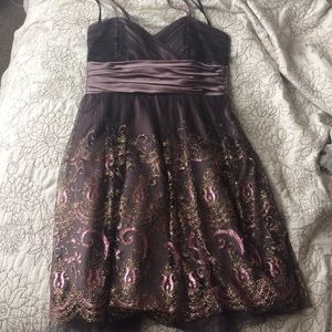 Brown/grey dress