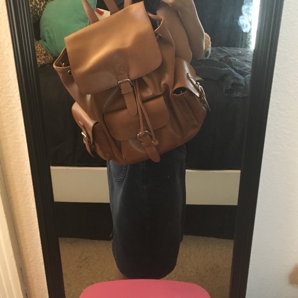 Brown backpack