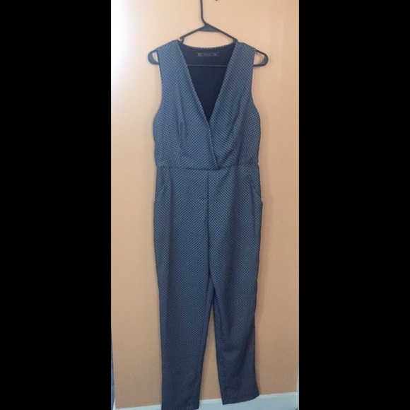 Blue ZARA jumpsuit
