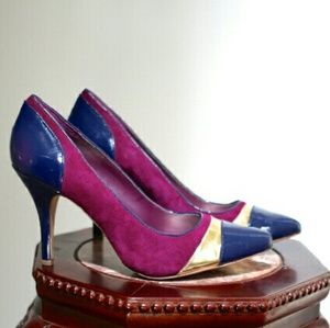 Vibrant mixed media pumps