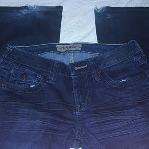 Womans hippie brand dark wash jeans