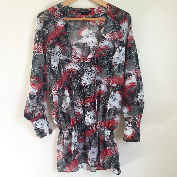BCBGMAXAZRIA Long Tunic/Coverup