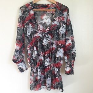 BCBGMAXAZRIA Long Tunic/Coverup