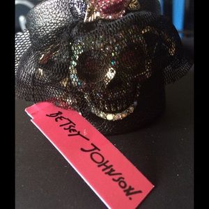 Betsey Johnson "Creepshow" Leather Cuff Bracelet