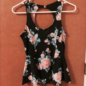 Floral Peplum Top 🌷