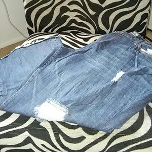 Baby Phat Distressed Jeans 24W Short