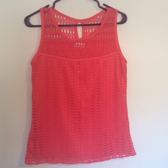 Coral Textured Tank Top