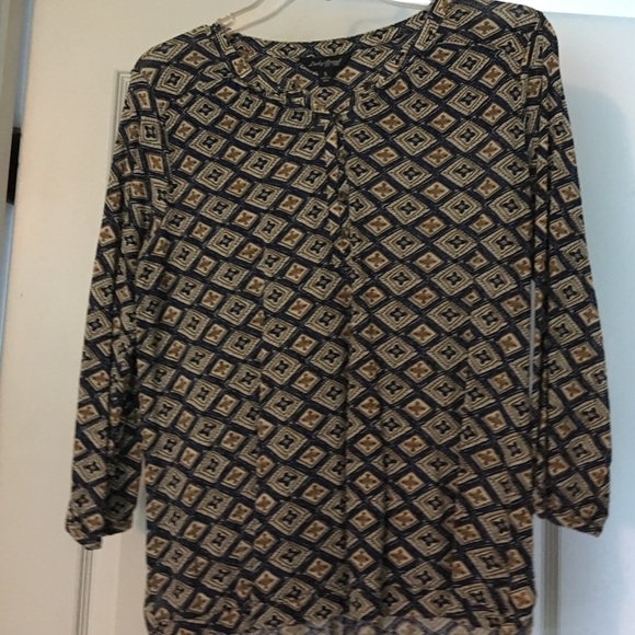 NWOT size small lucky brand 3/4 sleeve shirt - Picture 1 of 1