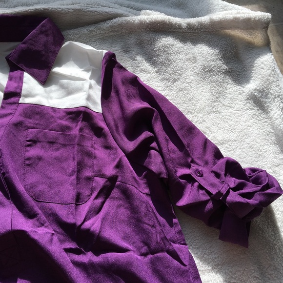 Purple Ivory Top - Picture 2 of 4