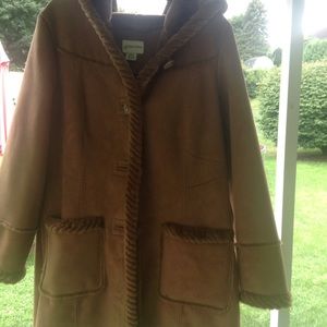 St Johns bay coat brown