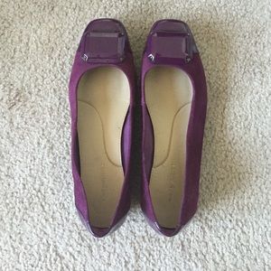 Purple jewel women's flats, size 8