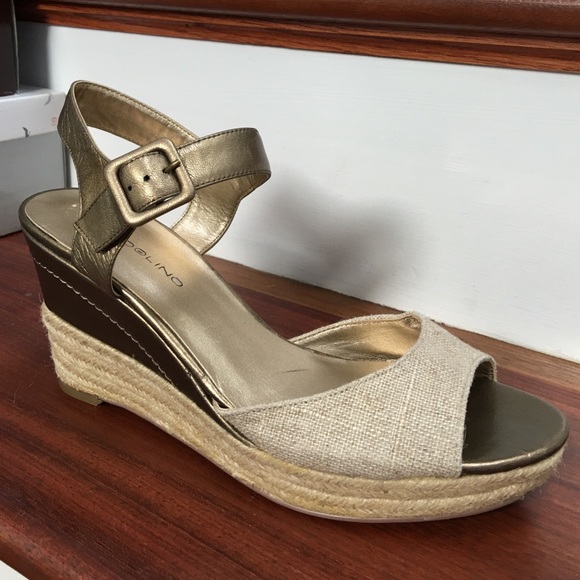 Bandolino Leather & Canvas Wedges