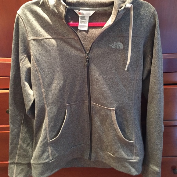 Light north face zip up jacket