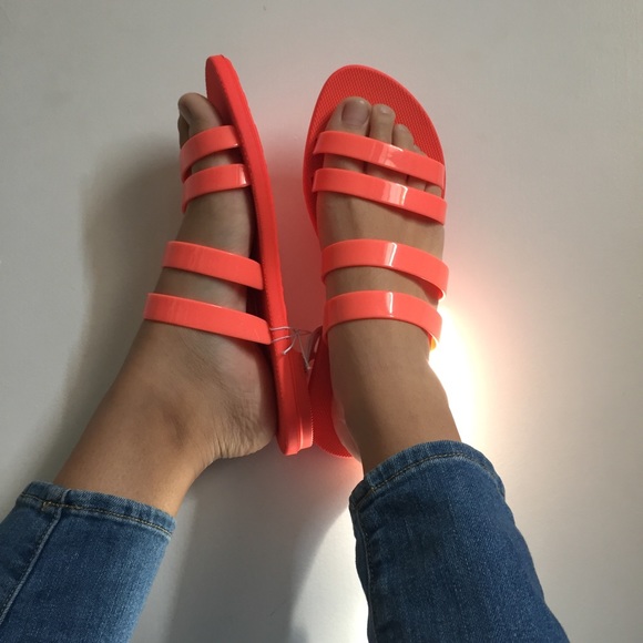 Old Navy Shoes - Neon Jelly Strap Sandals // FINAL PRICE 🤗