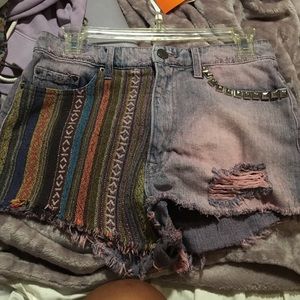 Denim shorts