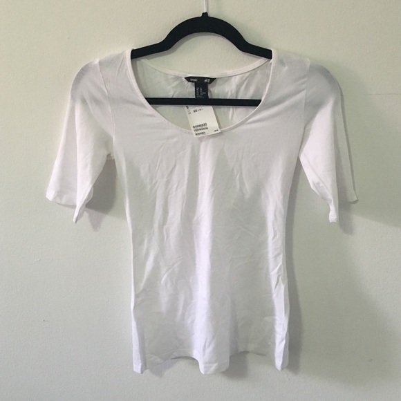 H&M basic white T-shirt Size XS