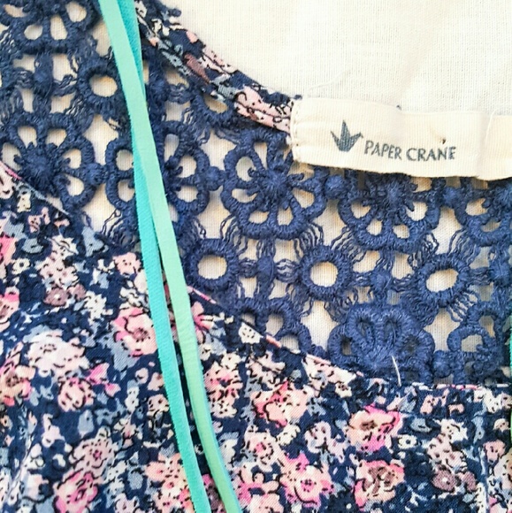 Paper Crane Floral Romper