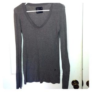 Gray American eagle sweater