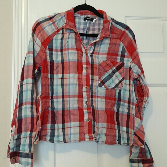 Plated button down shirt