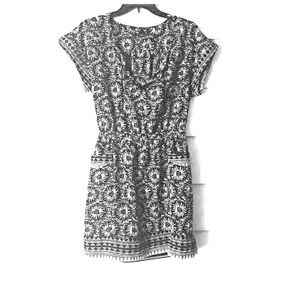 Print popover 💕short sleeve dress👗size small✨