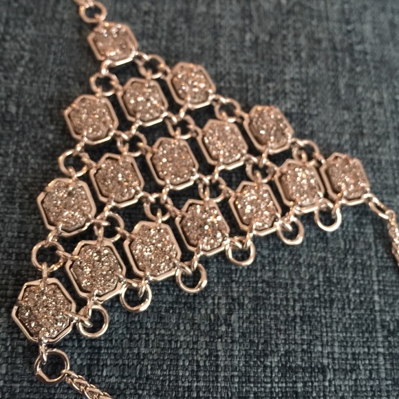 Abigail hand chain in platinum drusy - Picture 3 of 4