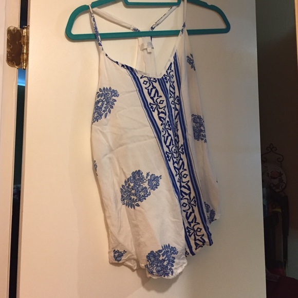 Beautiful blue and white tank from Francesca's